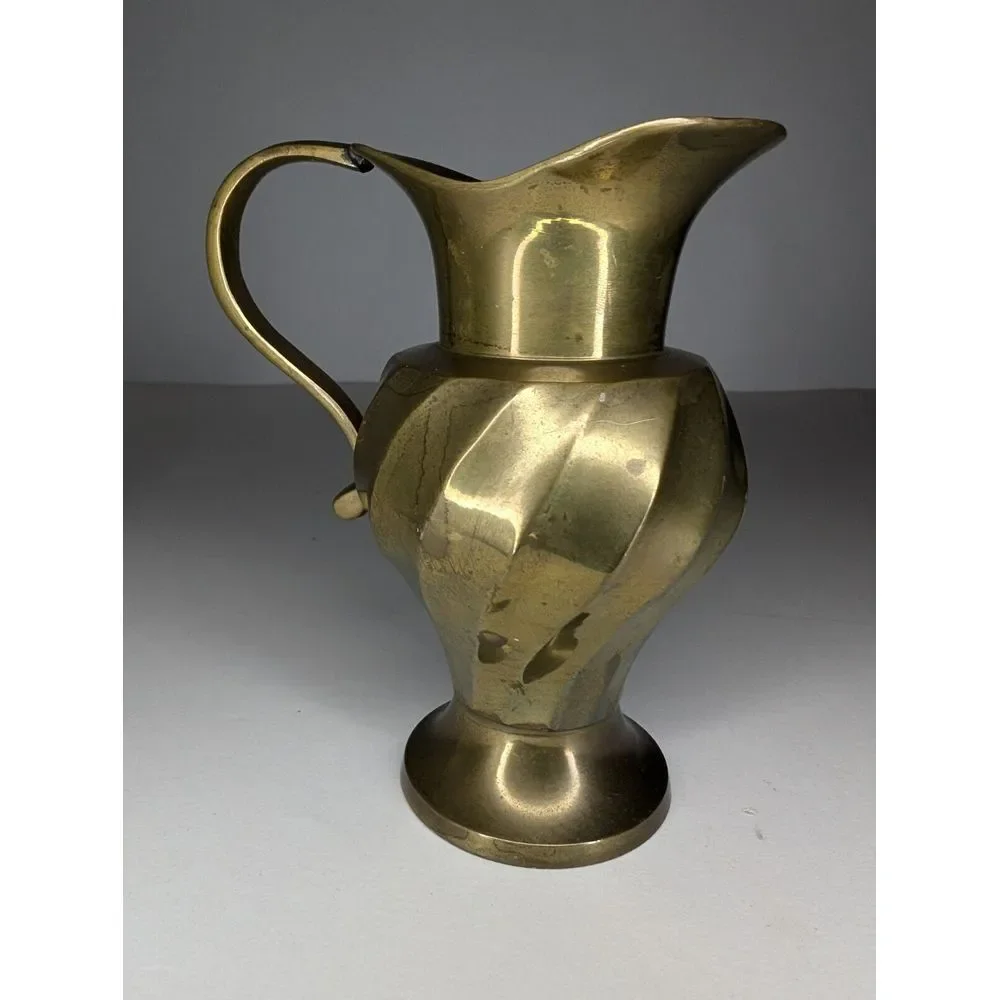 Vintage Brass Creamer Pitcher Made In India 4.5